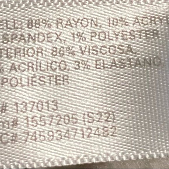 3 Dots Women's Ivory Large Pullover Top Stretch Warm Soft Sprinkles Pattern - Picture 10 of 14